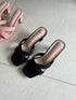 Women Casual Criss Cross Strap Heels